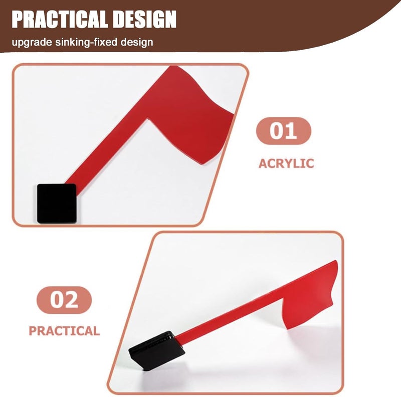 MONNCHA Mailbox Flag Replacement Kit, Universal Acrylic Red Flag Mailbox Flag Sign Upgrade Sinking-Fixed Design with Sticky Pads for Galvanized Steel Mailbox Metal Brick Stone Wood and All Other Surfaces - Image 3